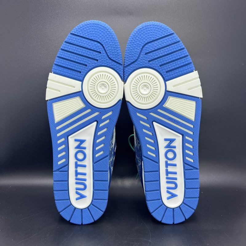 Louis Vuitton Louis Vuitton Trainer Low Top Denim Sneakers 0079 Size US 10.5 / EU 43-44 - 4 Thumbnail