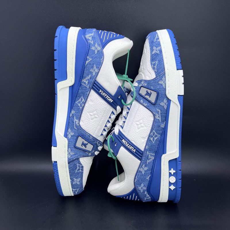 Louis Vuitton Louis Vuitton Trainer Low Top Denim Sneakers 0079 Size US 10.5 / EU 43-44 - 9 Thumbnail