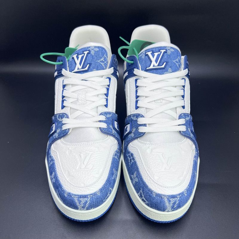 Louis Vuitton Louis Vuitton Trainer Low Top Denim Sneakers 0079 Size US 10.5 / EU 43-44 - 2 Thumbnail