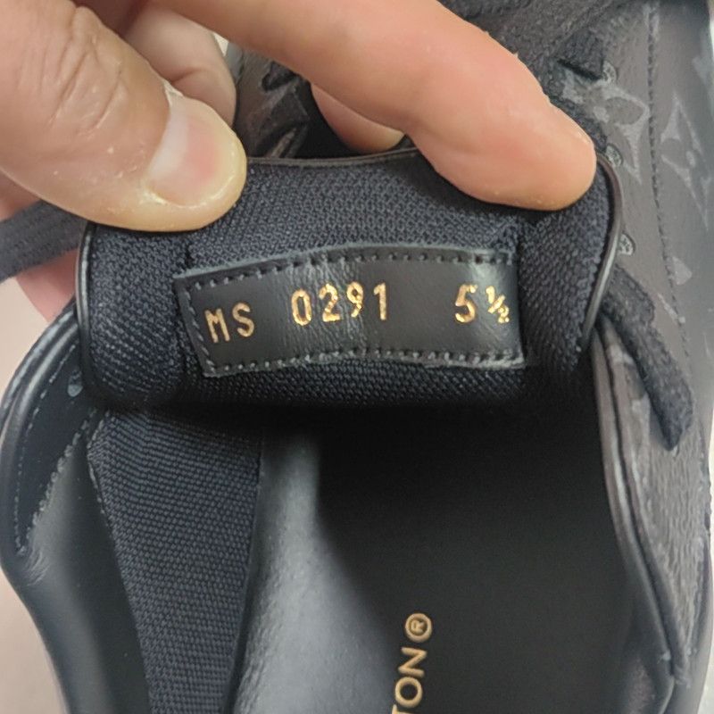 Louis Vuitton Louis Vuitton Black Gray Low-Top Fashion Sneakers 0079 Size US 8.5 / EU 41-42 - 5 Thumbnail
