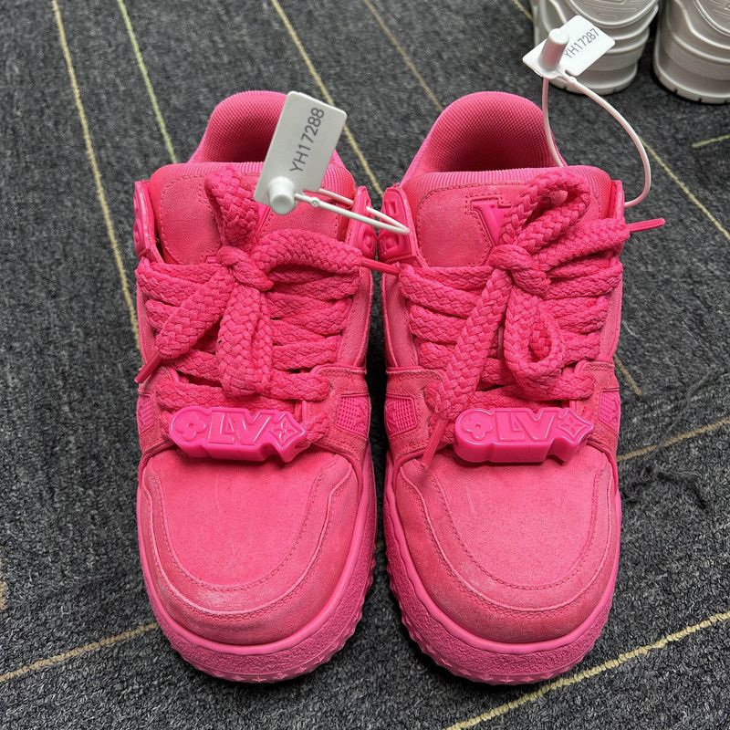 Louis Vuitton Louis Vuitton Trainer Maxi Suede Low Top Sneakers 0079 Size US 5.5 / EU 38 - 2 Thumbnail