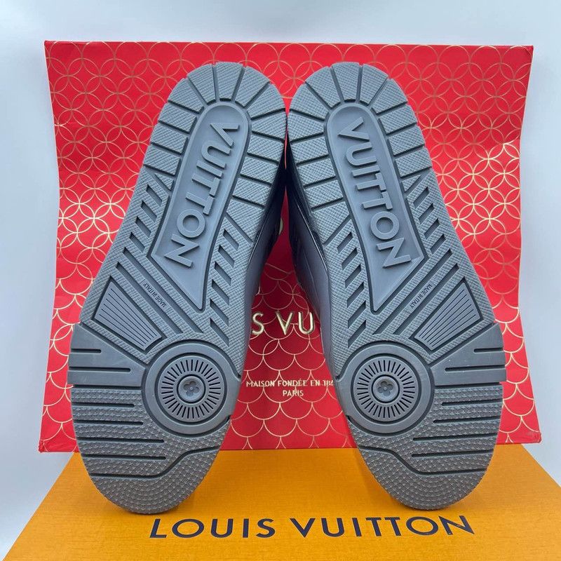 Louis Vuitton Louis Vuitton Black Low-Top Trainer Shoes 0079 Size US 8 / EU 41 - 4 Thumbnail