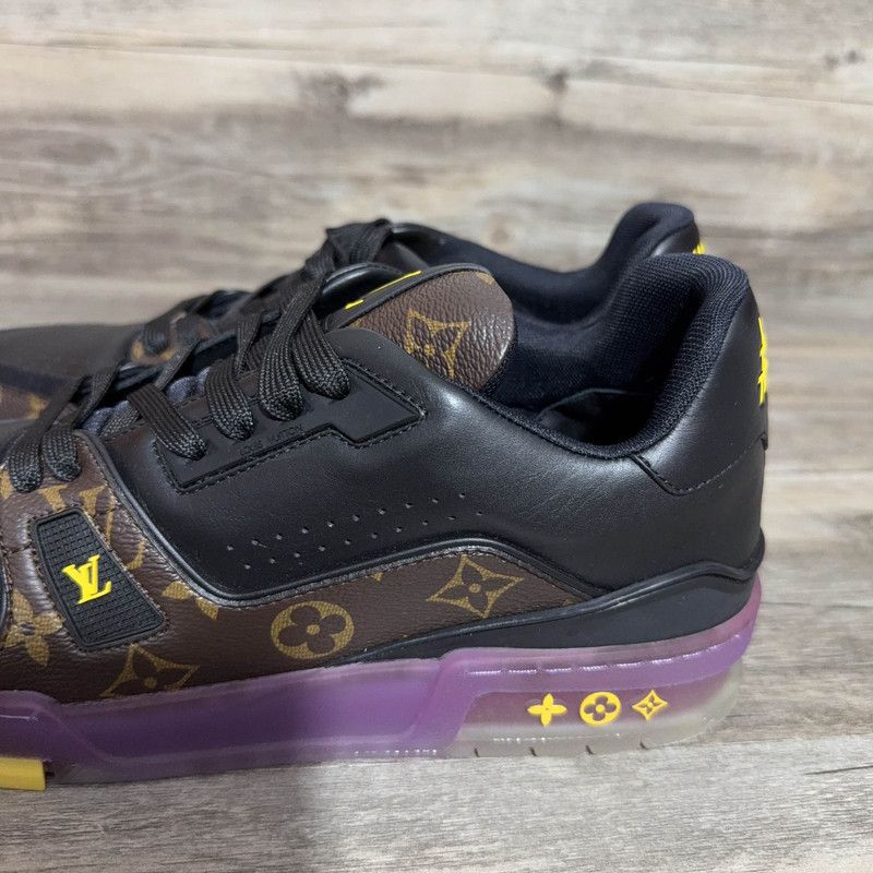 Louis Vuitton Louis Vuitton Trainer Lakers Purple Black Sneakers 0079 Size US 8.5 / EU 41-42 - 10 Thumbnail