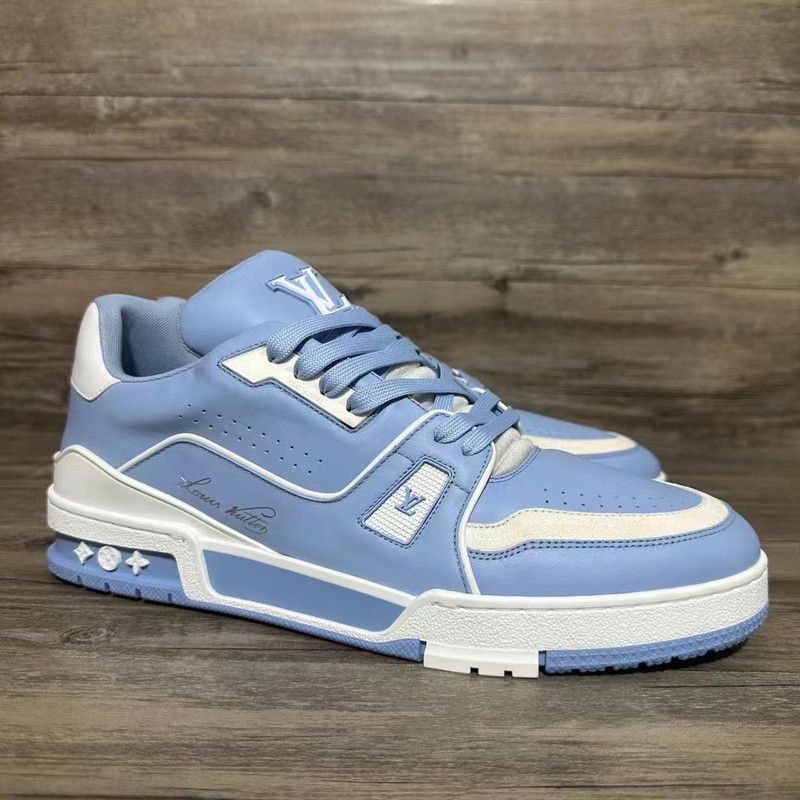 Louis Vuitton Louis Vuitton Trainer Low-top Sneakers in Blue 0079 Size US 10.5 / EU 43-44 - 9 Thumbnail