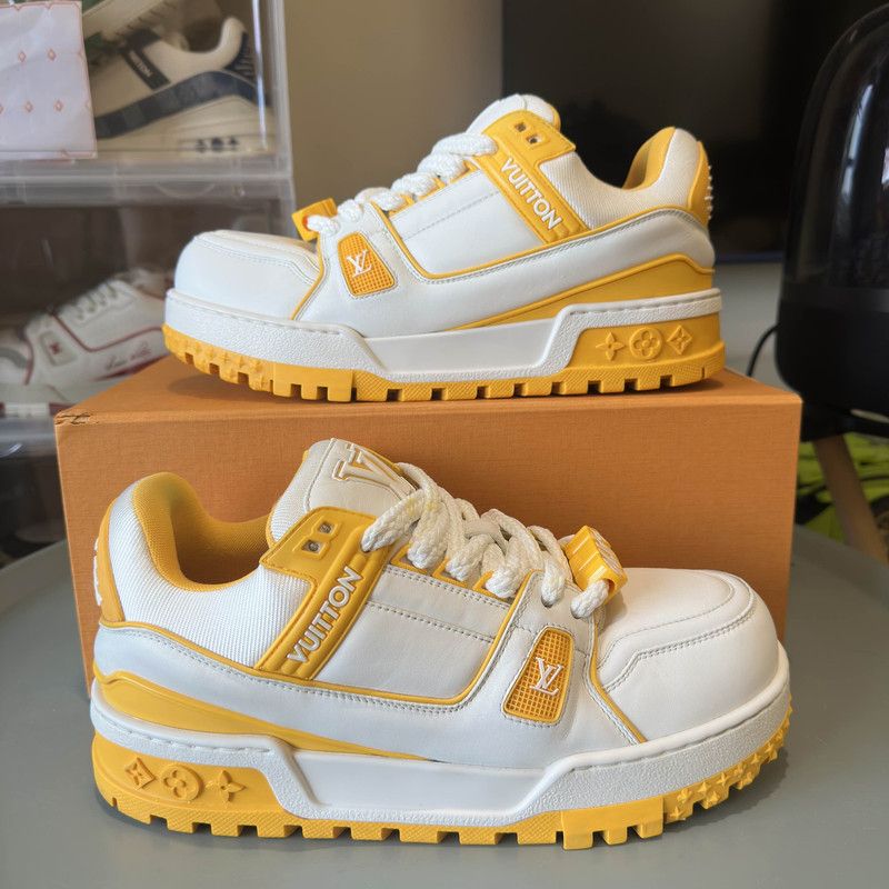Louis Vuitton Louis Vuitton Trainer Maxi Low Top Sneakers for All 0079 Size US 8 / EU 41 - 8 Thumbnail