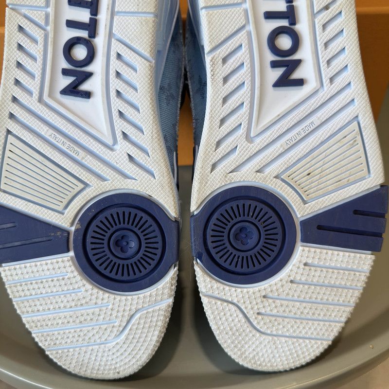 Louis Vuitton Louis Vuitton Blue Trainer Lace-Up Sneakers 0079 Size US 8 / EU 41 - 6 Thumbnail