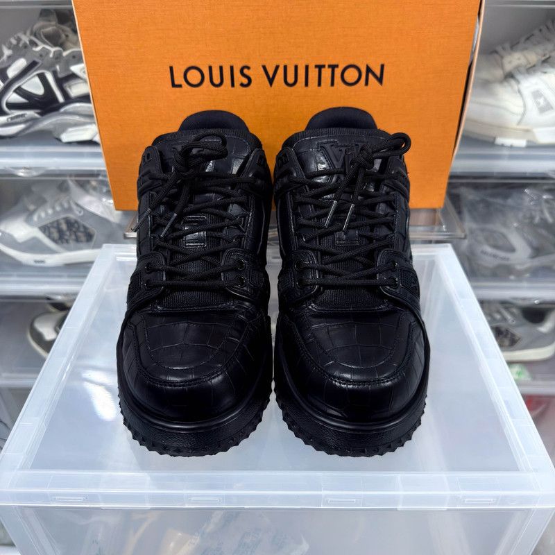 Louis Vuitton Louis Vuitton Trainer Maxi Leather Low-Top Sneakers 0079 Size US 9.5 / EU 42-43 - 2 Thumbnail