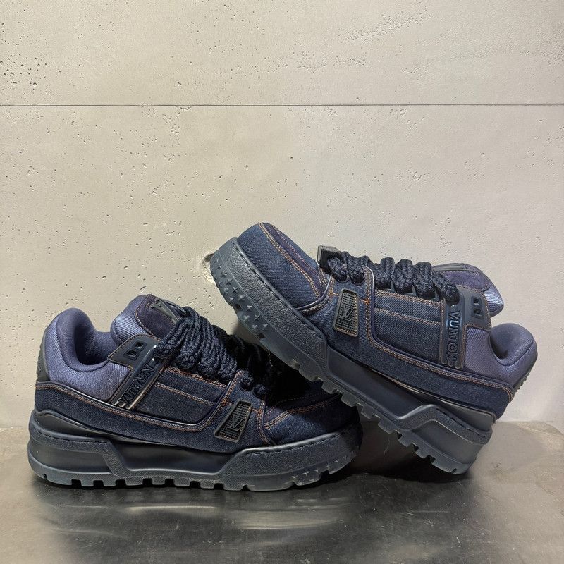 Louis Vuitton Louis Vuitton Trainer Maxi Denim Sneakers for All 0079 Size US 9 / EU 42 - 2 Thumbnail