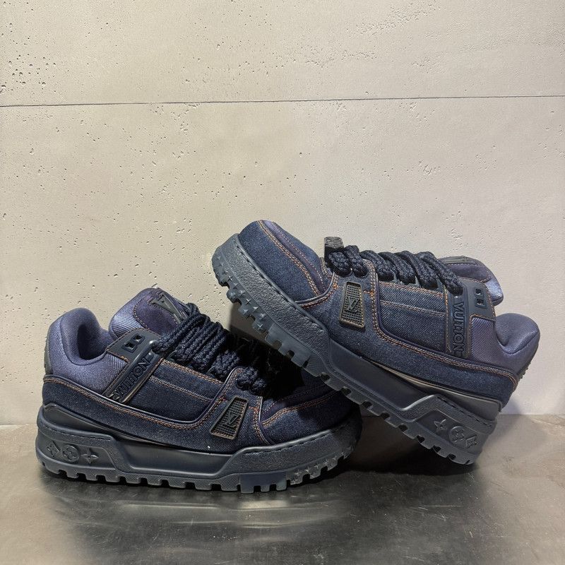 Louis Vuitton Louis Vuitton Trainer Maxi Denim Sneakers for All 0079 Size US 9 / EU 42 - 3 Thumbnail
