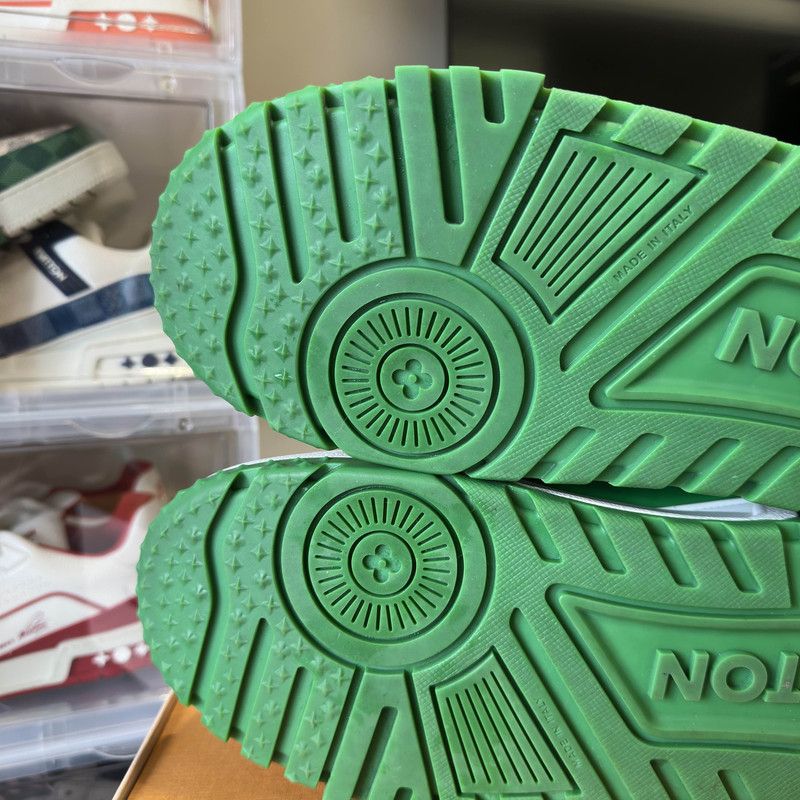 Louis Vuitton Louis Vuitton Trainer Maxi Low-top Sneakers in Green 0079 Size US 10.5 / EU 43-44 - 6 Thumbnail