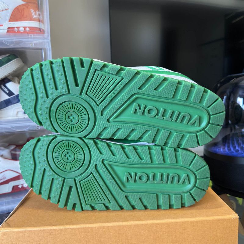 Louis Vuitton Louis Vuitton Trainer Maxi Low-top Sneakers in Green 0079 Size US 10.5 / EU 43-44 - 4 Thumbnail