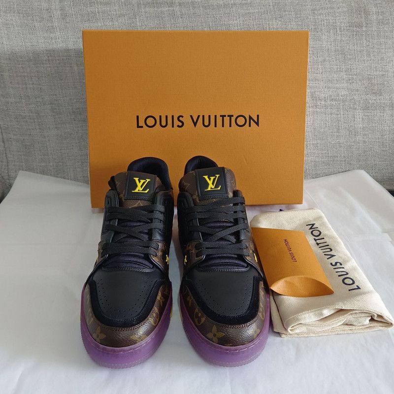 Louis Vuitton Louis Vuitton Trainer Casual Sneakers in Purple 0079 Size US 9.5 / EU 42-43 - 8 Thumbnail