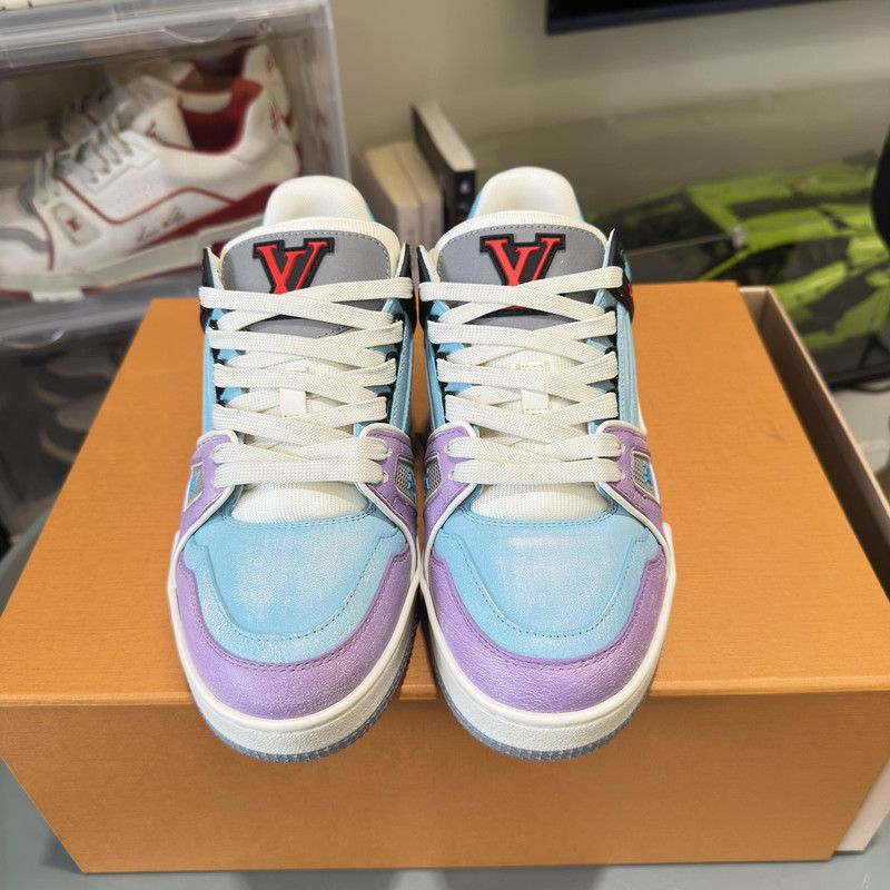 Louis Vuitton Louis Vuitton Colorful Low-Top Trainer Sneakers 0079 Size US 6.5 / EU 39-40 - 2 Thumbnail