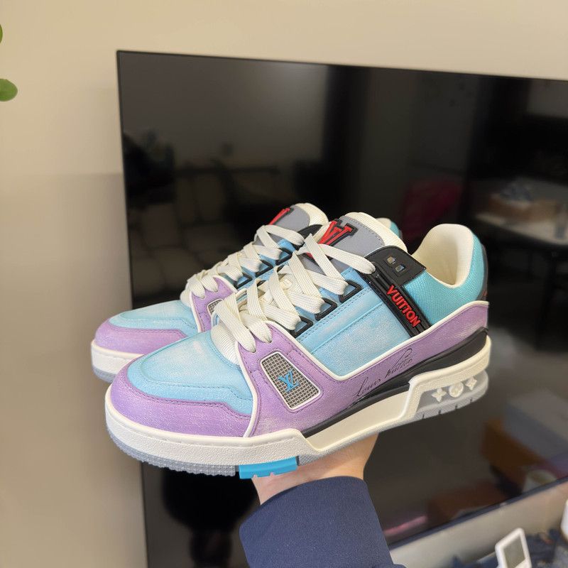 Louis Vuitton Louis Vuitton Colorful Low-Top Trainer Sneakers 0079 Size US 6.5 / EU 39-40 - 14 Thumbnail