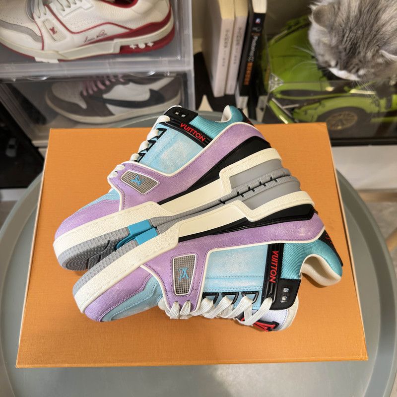 Louis Vuitton Louis Vuitton Colorful Low-Top Trainer Sneakers 0079 Size US 6.5 / EU 39-40 - 11 Thumbnail