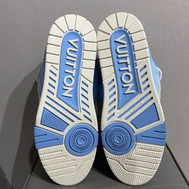 Louis Vuitton Louis Vuitton Skate Low Top Sneakers in Blue 0079 Size US 9.5 / EU 42-43 - 4 Thumbnail