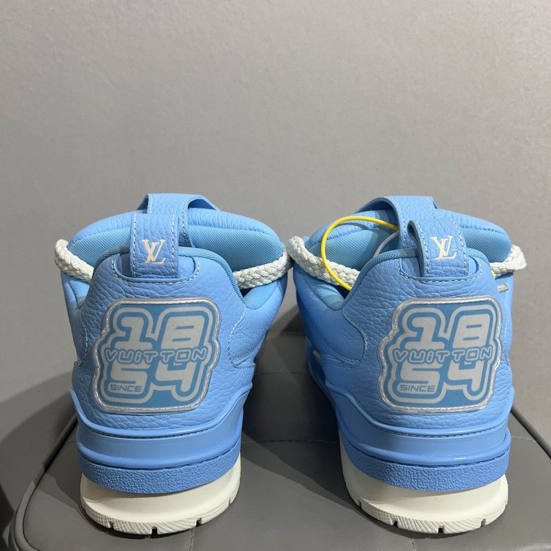 Louis Vuitton Louis Vuitton Skate Low Top Sneakers in Blue 0079 Size US 9.5 / EU 42-43 - 3 Thumbnail