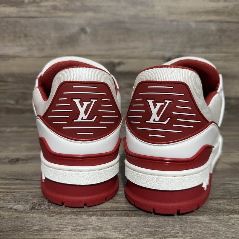 Louis Vuitton Louis Vuitton Pink Trainer Low-Top Sneakers 0079 Size US 9.5 / EU 42-43 - 3 Thumbnail