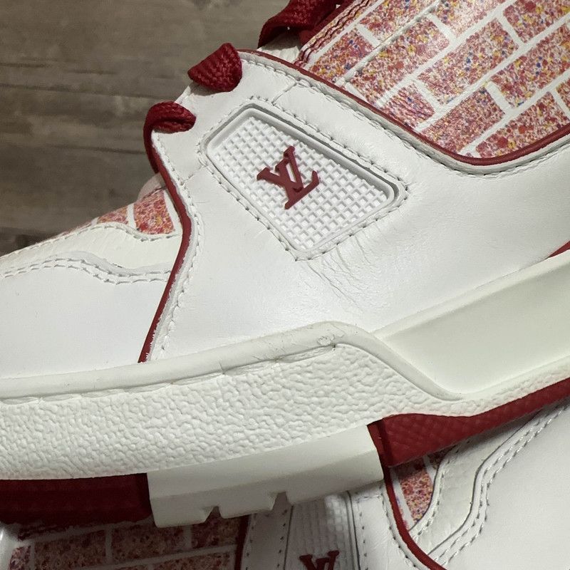 Louis Vuitton Louis Vuitton Pink Trainer Low-Top Sneakers 0079 Size US 9.5 / EU 42-43 - 10 Thumbnail