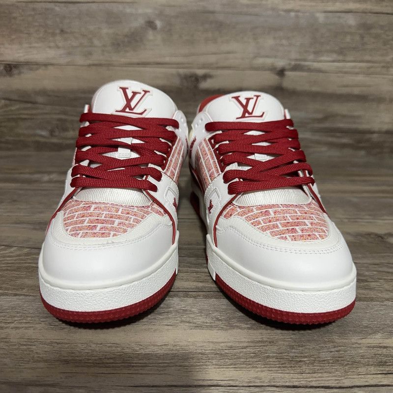 Louis Vuitton Louis Vuitton Pink Trainer Low-Top Sneakers 0079 Size US 9.5 / EU 42-43 - 2 Thumbnail