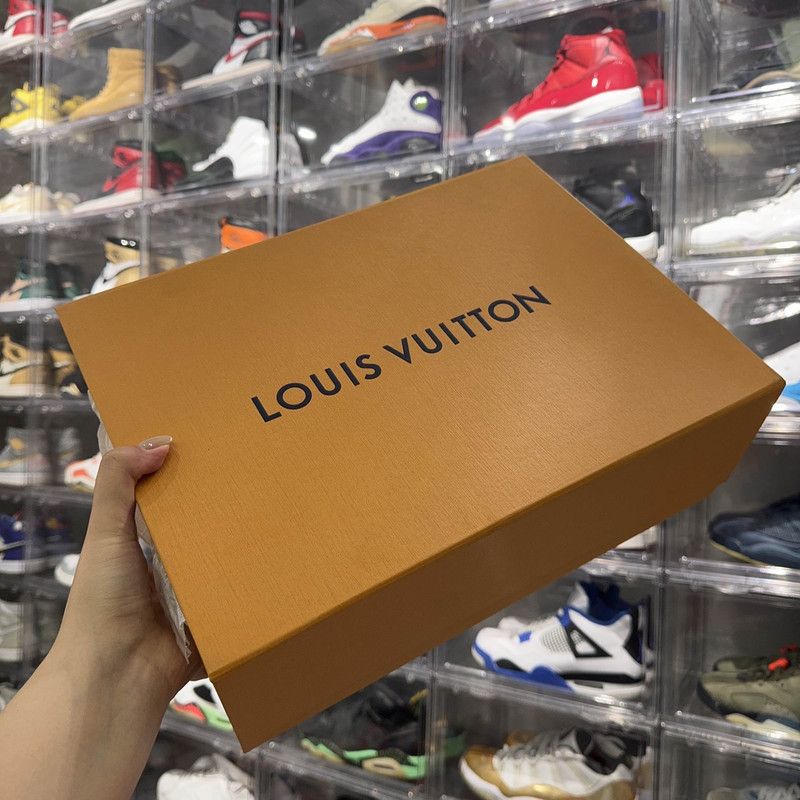 Louis Vuitton Louis Vuitton Blue and White Low-Top Sneakers 0079 Size US 9.5 / EU 42-43 - 6 Thumbnail