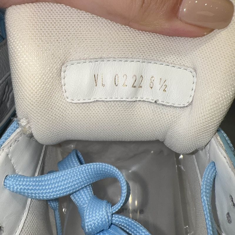 Louis Vuitton Louis Vuitton Blue and White Low-Top Sneakers 0079 Size US 9.5 / EU 42-43 - 5 Thumbnail