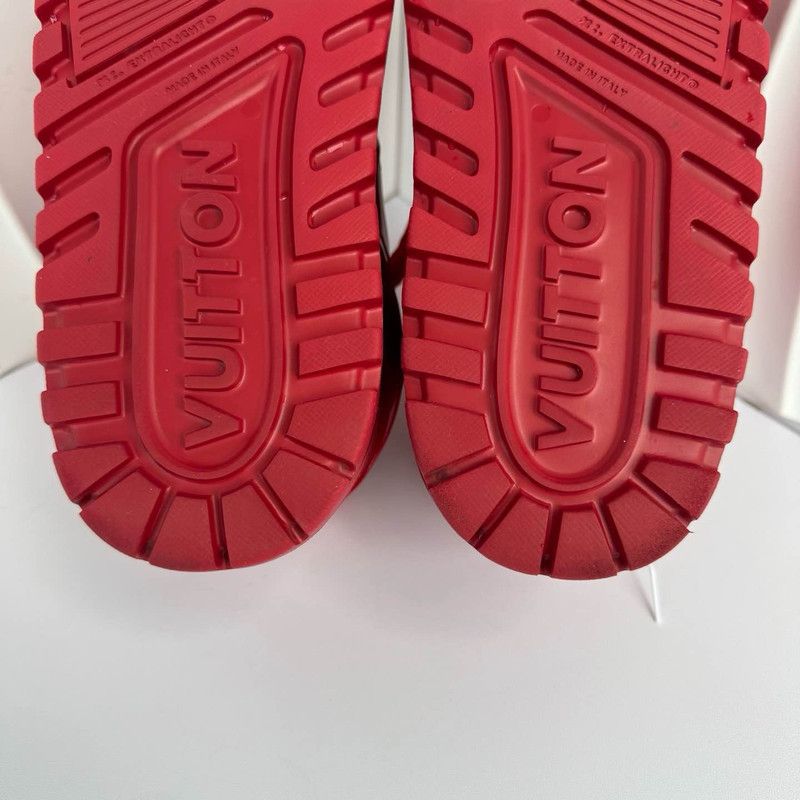 Louis Vuitton Louis Vuitton Trainer Maxi Red Low-Top Sneakers 0079 Size US 8 / EU 41 - 10 Thumbnail