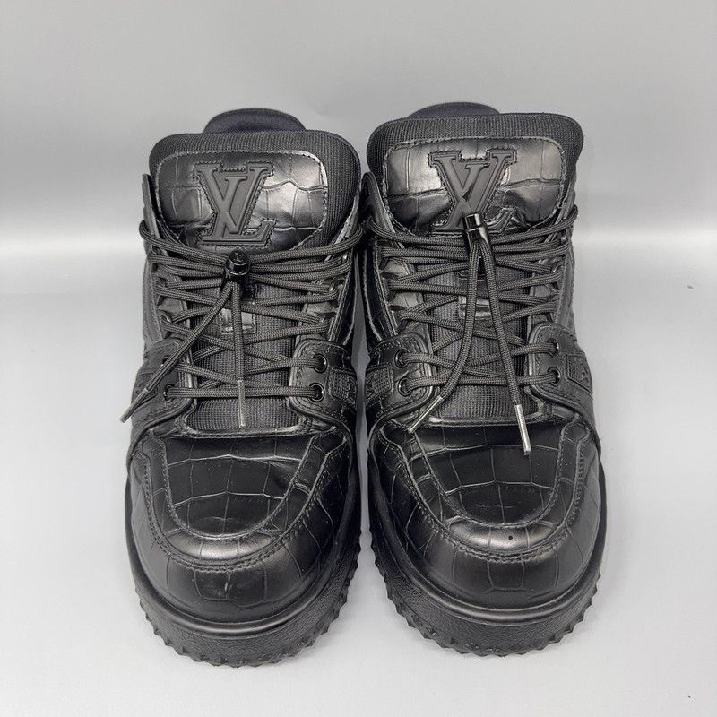 Louis Vuitton Louis Vuitton Trainer Maxi Black Sneakers 0079 Size US 8 / EU 41 - 2 Thumbnail