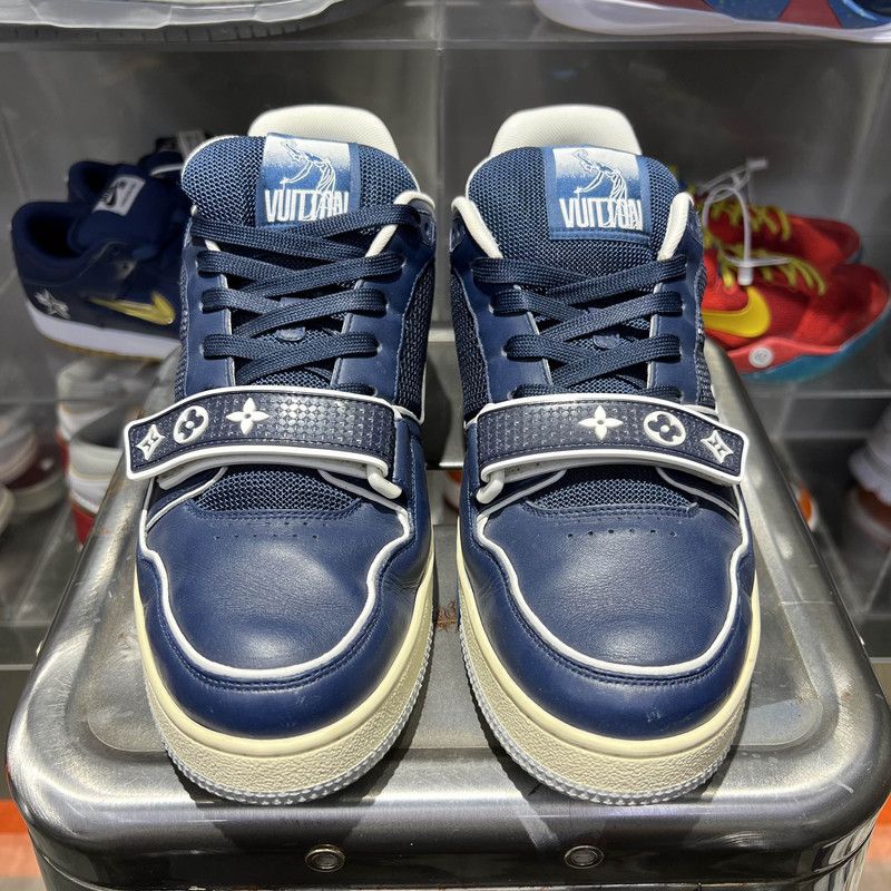 Louis Vuitton Louis Vuitton Trainer Blue Fashion Sneakers 0079 Size US 9 / EU 42 - 2 Thumbnail