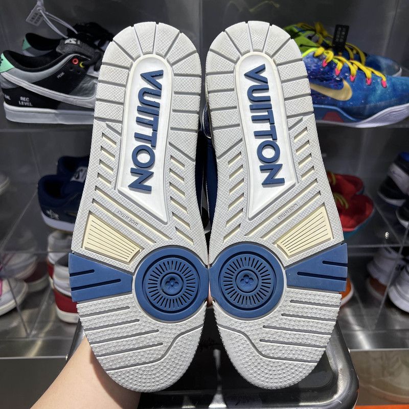 Louis Vuitton Louis Vuitton Trainer Blue Fashion Sneakers 0079 Size US 9 / EU 42 - 4 Thumbnail