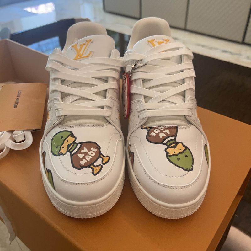 Louis Vuitton Nigo x Louis Vuitton Trainer Casual Sneakers 0079 Size US 8 / EU 41 - 2 Thumbnail