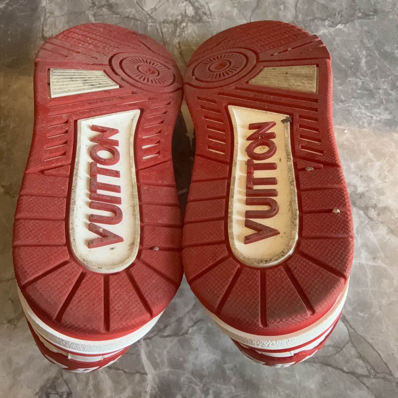 Louis Vuitton Louis Vuitton Leather Lace-Up Street Style Sneakers 0079 Size US 8 / EU 41 - 4 Thumbnail