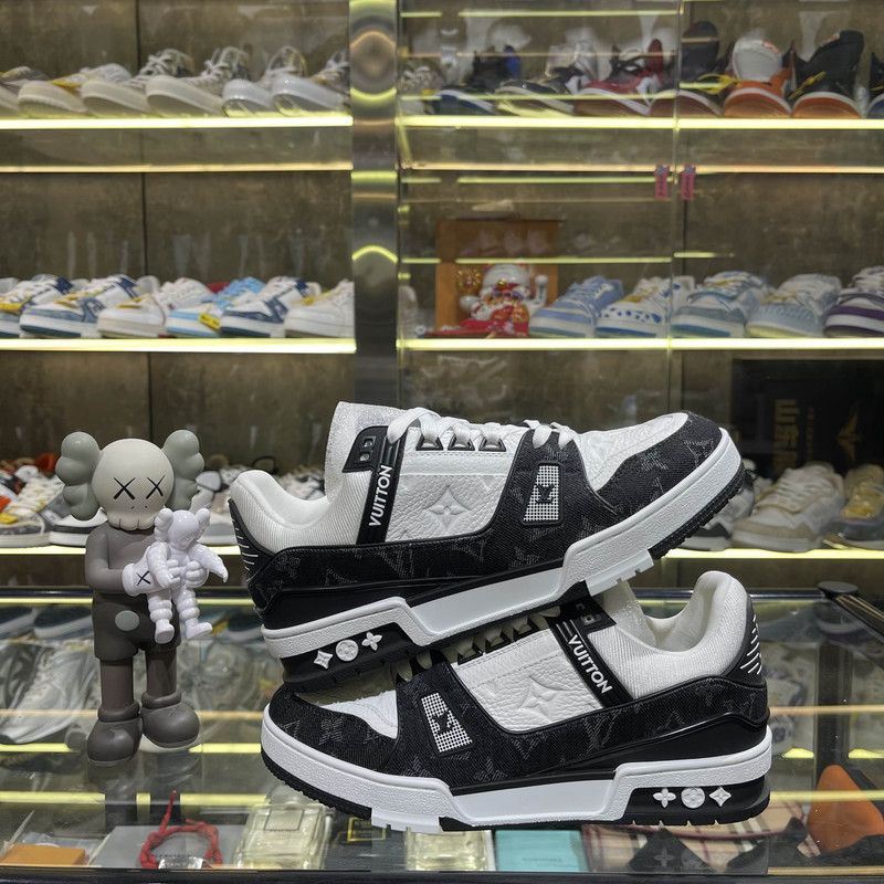 Louis Vuitton Louis Vuitton Panda Print Low-Top Sneakers 0079 Size US 7.5 / EU 40-41 - 7 Thumbnail
