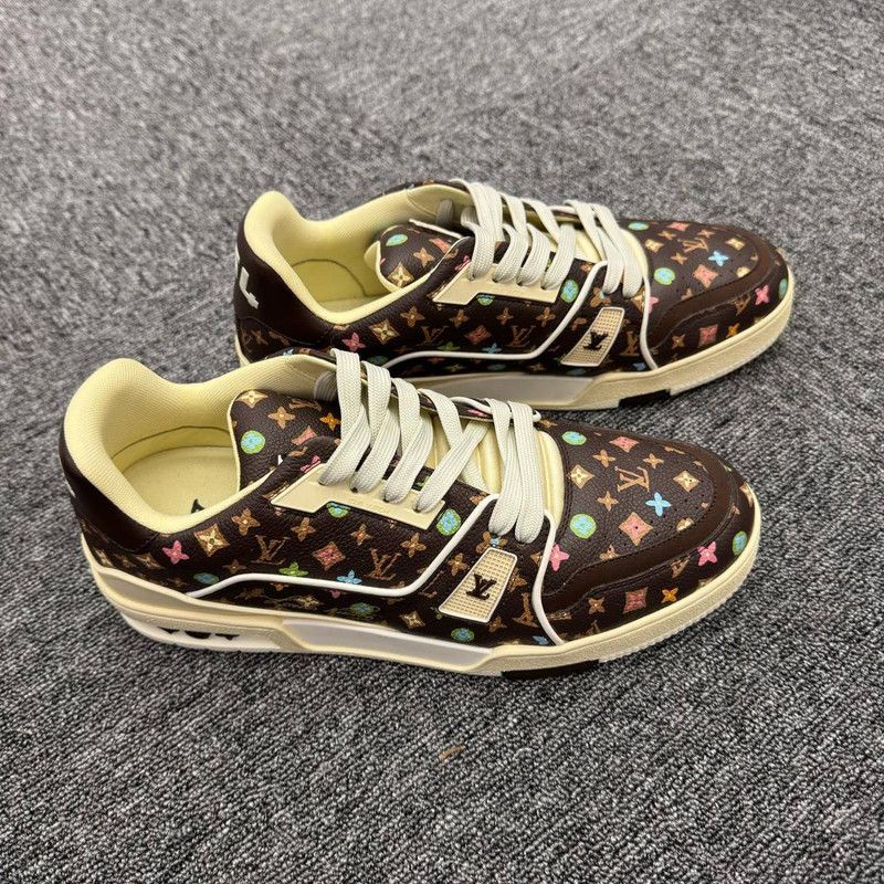 Louis Vuitton Tyler x Louis Vuitton Trainer Brown Sneakers 0079 Size US 8 / EU 41 - 2 Thumbnail