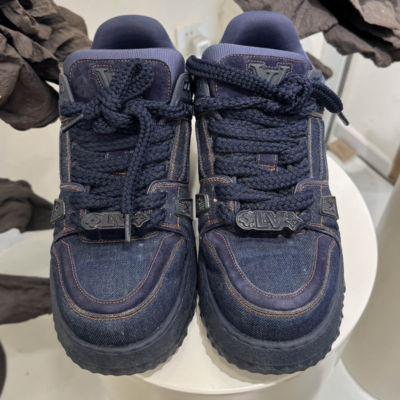 Louis Vuitton Louis Vuitton Denim Trainer Maxi Sneakers 0079 Size US 8.5 / EU 41-42 - 2 Thumbnail