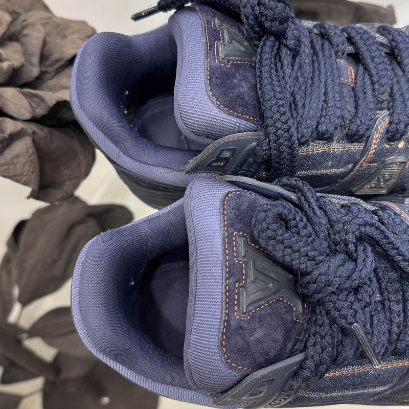 Louis Vuitton Louis Vuitton Denim Trainer Maxi Sneakers 0079 Size US 8.5 / EU 41-42 - 7 Thumbnail