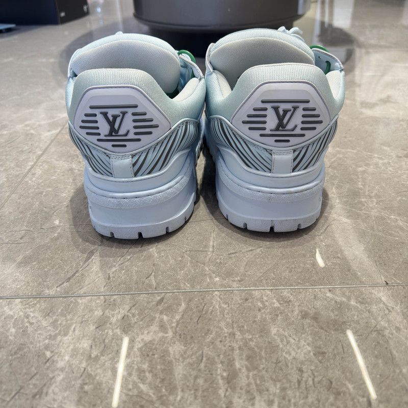 Louis Vuitton Louis Vuitton Blue Low-Top Trainer Sneakers 0079 Size US 9.5 / EU 42-43 - 3 Thumbnail