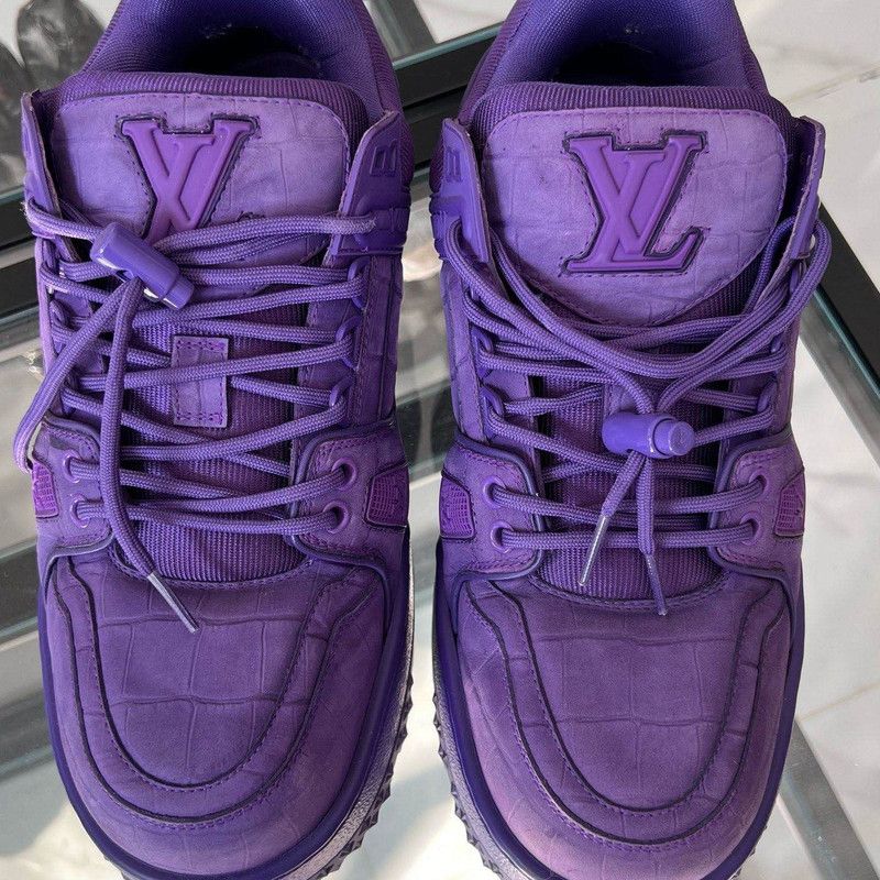 Louis Vuitton Louis Vuitton Trainer Maxi Purple Sneakers for Everyone 0079 Size US 8 / EU 41 - 2 Thumbnail