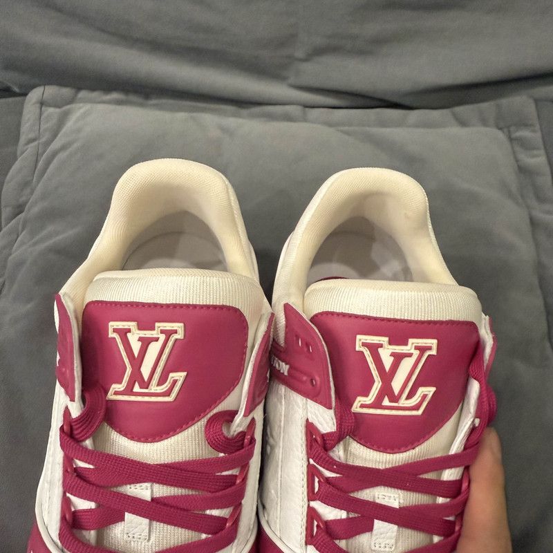 Louis Vuitton Louis Vuitton Trainer Pink Low-Top Sneakers 0079 Size US 10.5 / EU 43-44 - 7 Thumbnail