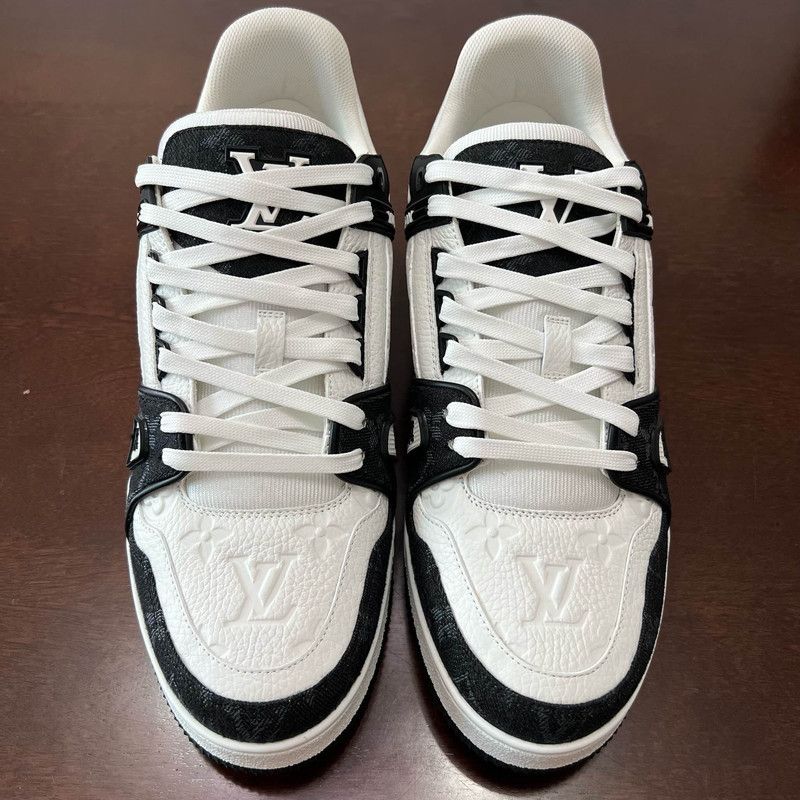Louis Vuitton Louis Vuitton Panda Print Low-Top Sneakers 0079 Size US 9.5 / EU 42-43 - 2 Thumbnail