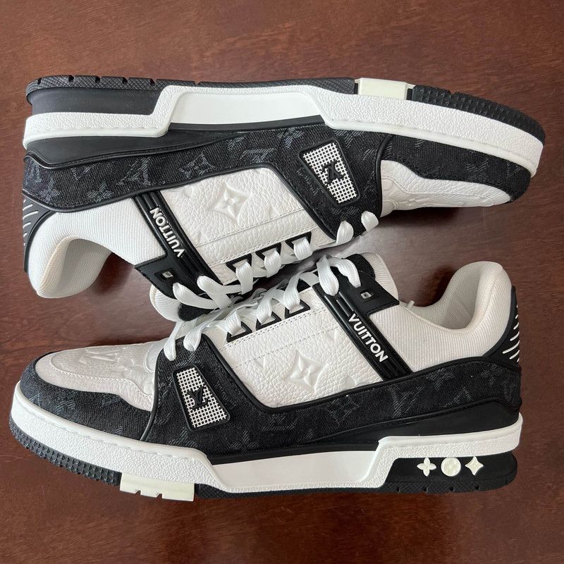 Louis Vuitton Louis Vuitton Panda Print Low-Top Sneakers 0079 Size US 9.5 / EU 42-43 - 7 Thumbnail