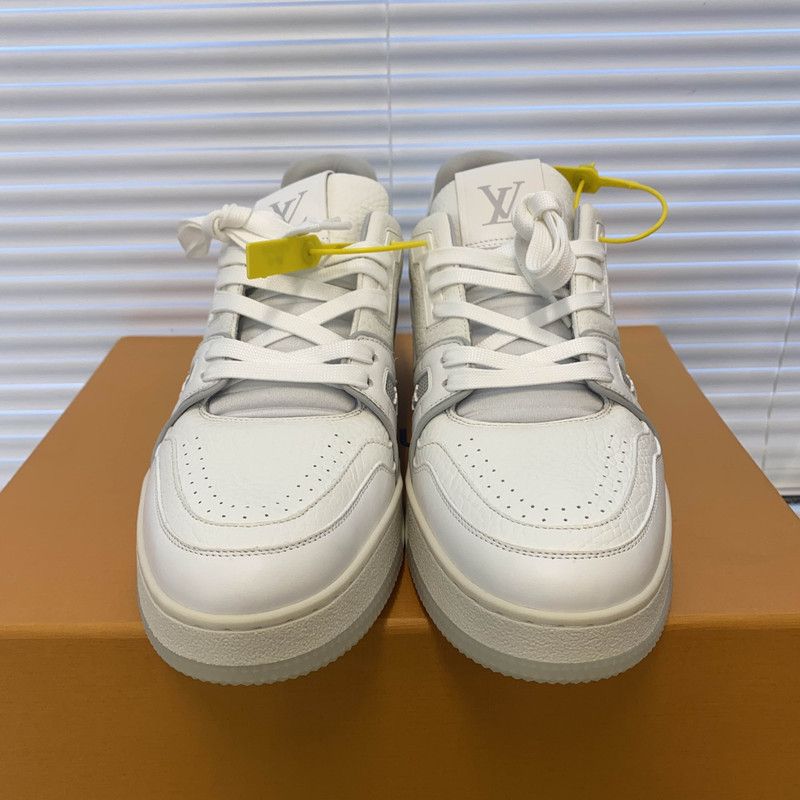 Louis Vuitton Louis Vuitton White Cement Low-Top Sneaker 0079 Size US 9.5 / EU 42-43 - 2 Thumbnail