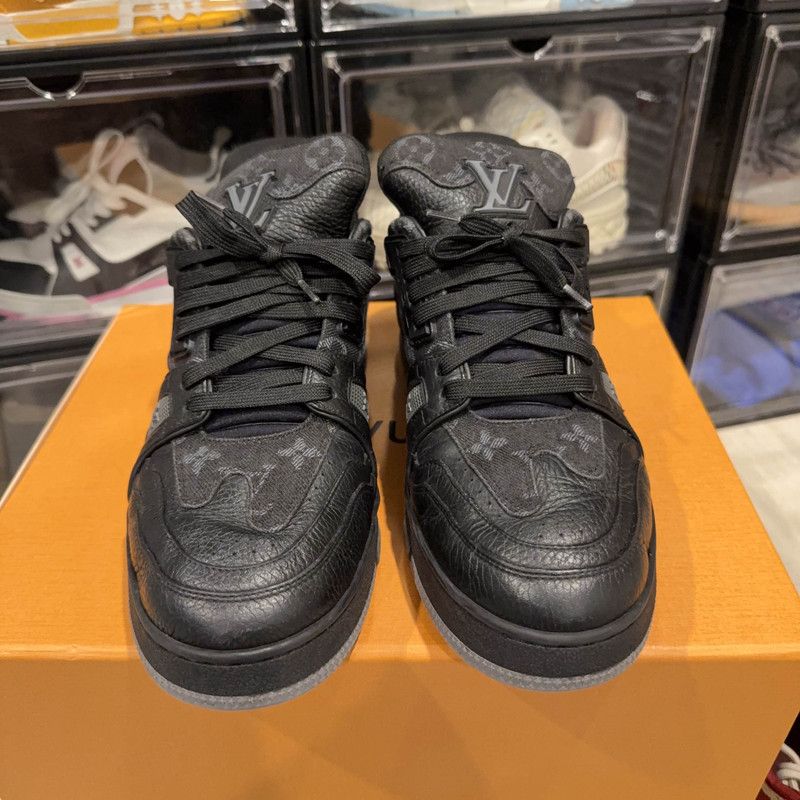Louis Vuitton Louis Vuitton Black Casual Sneakers 0079 Size US 8.5 / EU 41-42 - 2 Thumbnail