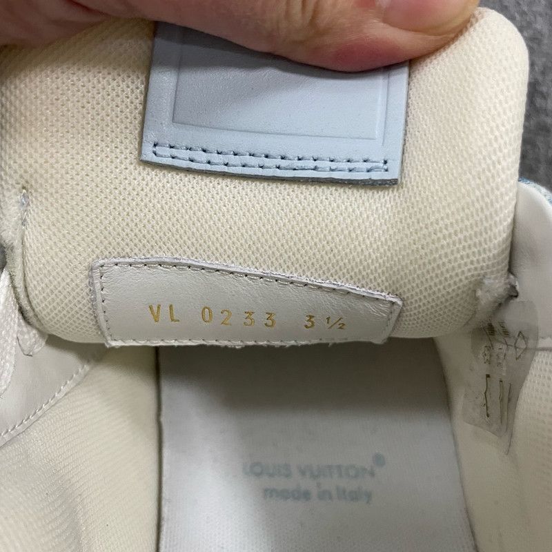 Louis Vuitton Louis Vuitton Blue and White Trainer Sneakers 0079 Size US 7.5 / EU 40-41 - 8 Thumbnail