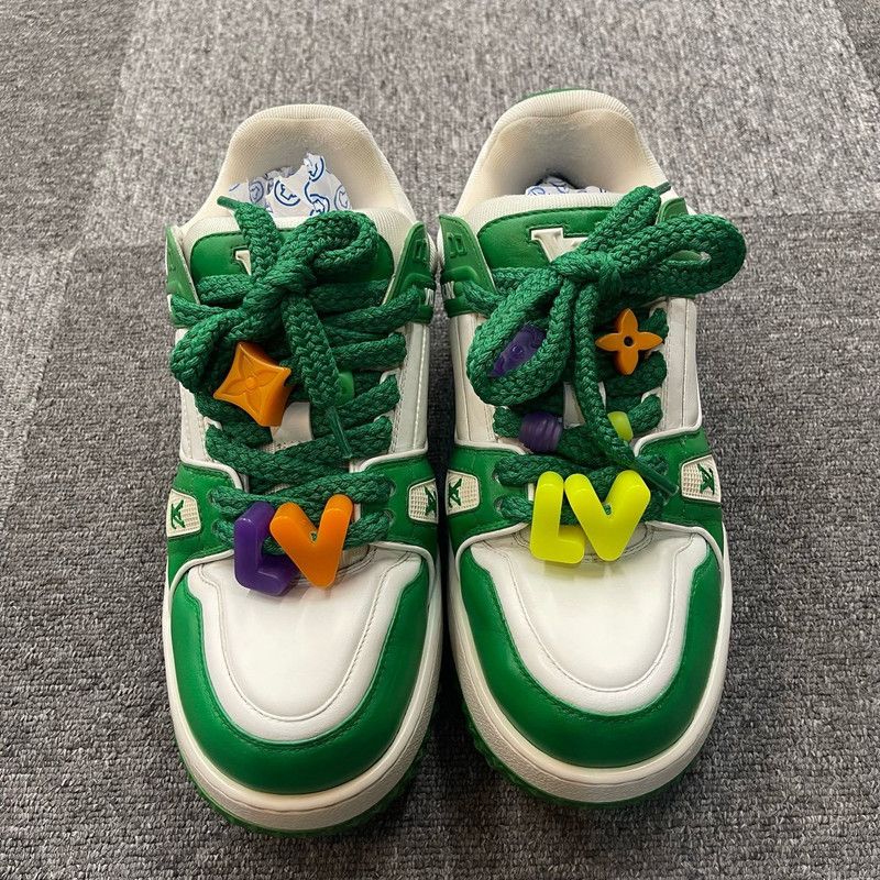 Louis Vuitton Louis Vuitton Trainer Maxi Fashion Sneakers in Green 0079 Size US 8.5 / EU 41-42 - 2 Thumbnail