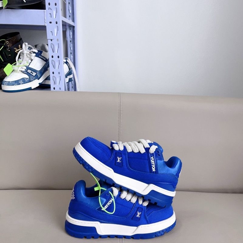 Louis Vuitton Louis Vuitton Trainer Maxi Blue Sneakers 0079 Size US 9 / EU 42 - 5 Thumbnail