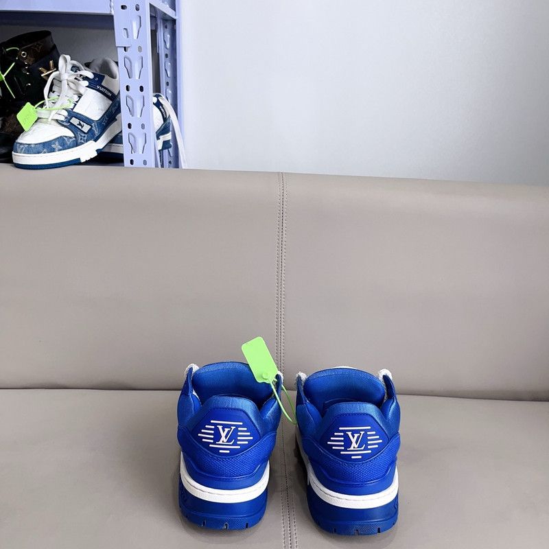 Louis Vuitton Louis Vuitton Trainer Maxi Blue Sneakers 0079 Size US 9 / EU 42 - 3 Thumbnail