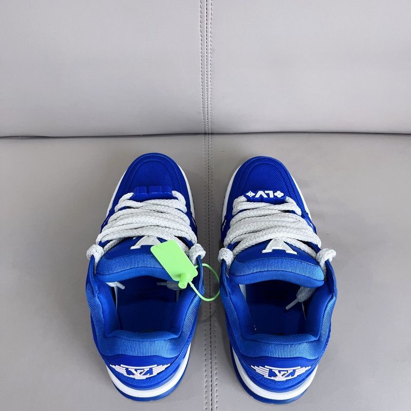 Louis Vuitton Louis Vuitton Trainer Maxi Blue Sneakers 0079 Size US 9 / EU 42 - 4 Thumbnail