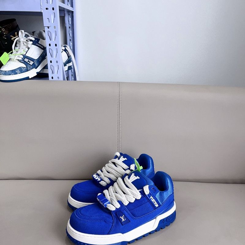 Louis Vuitton Louis Vuitton Trainer Maxi Blue Sneakers 0079 Size US 9 / EU 42 - 2 Thumbnail