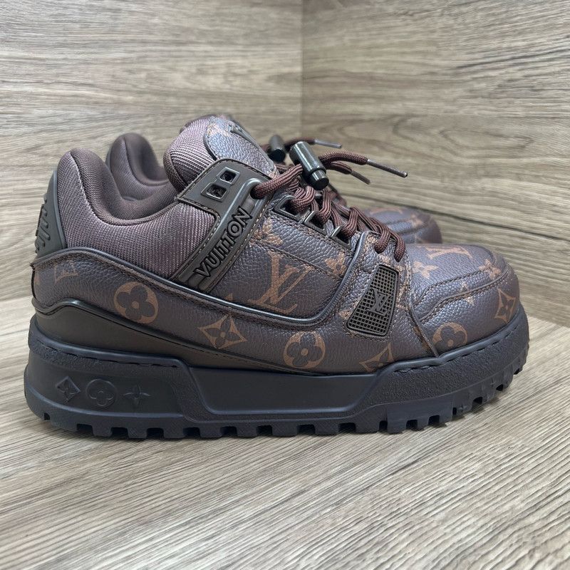 Louis Vuitton Louis Vuitton Trainer Maxi Brown Low Top Sneakers 0079 Size US 7.5 / EU 40-41 - 4 Thumbnail